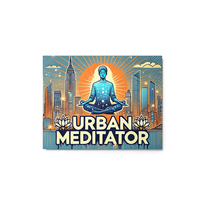 Zen Meditator Urban Mindful Yoga Metal Prints