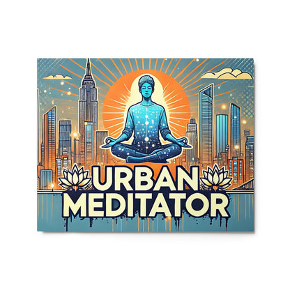 Zen Meditator Urban Mindful Yoga Metal Prints