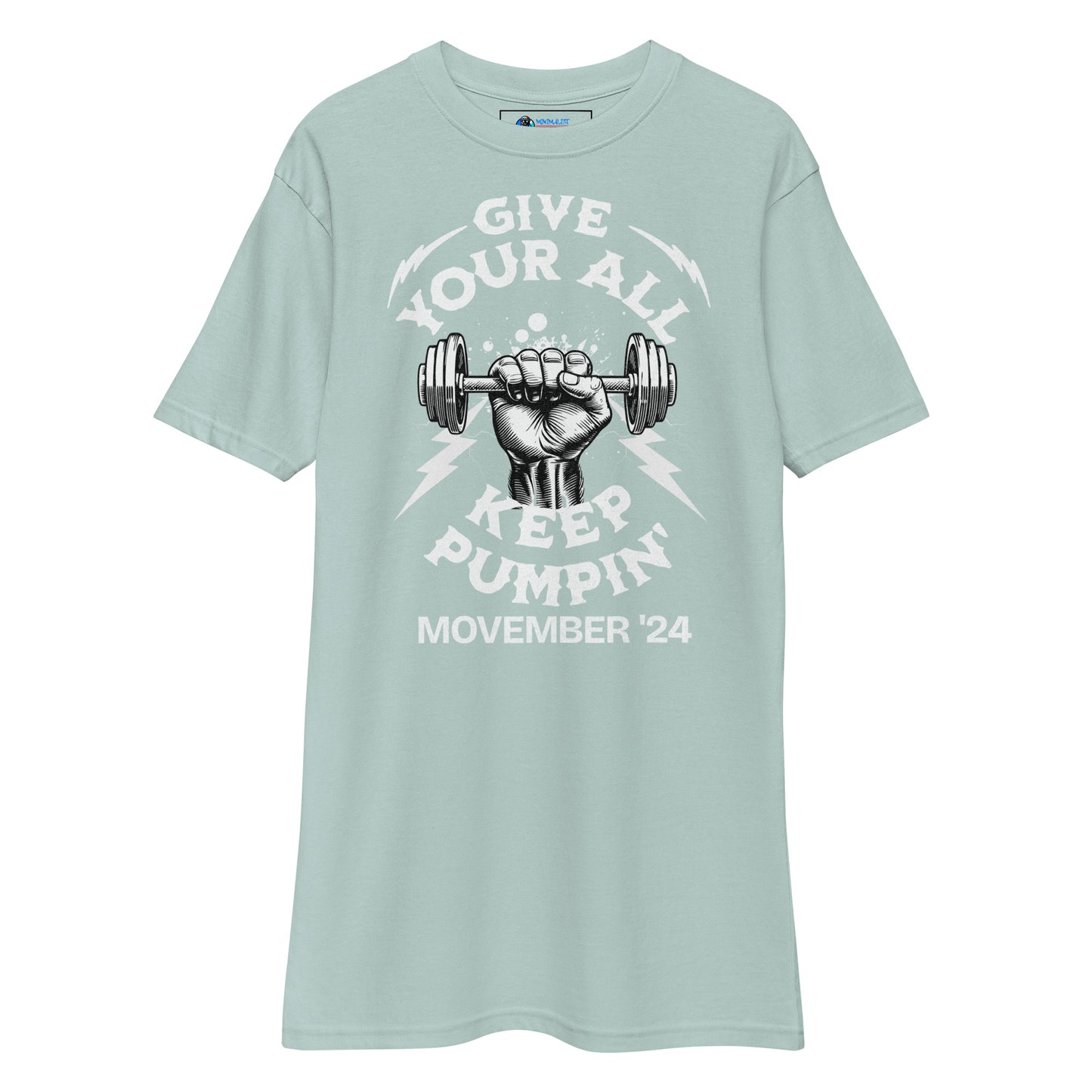 November Health Awareness Quote for Men premium heavyweight tee