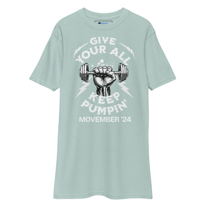 November Health Awareness Quote for Men premium heavyweight tee