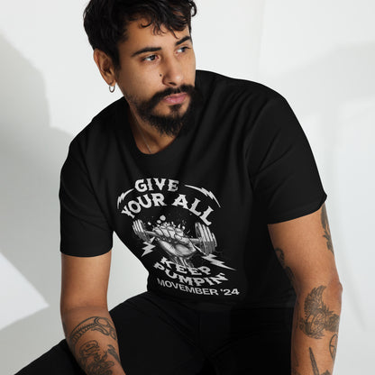 November Health Awareness Quote for Men premium heavyweight tee