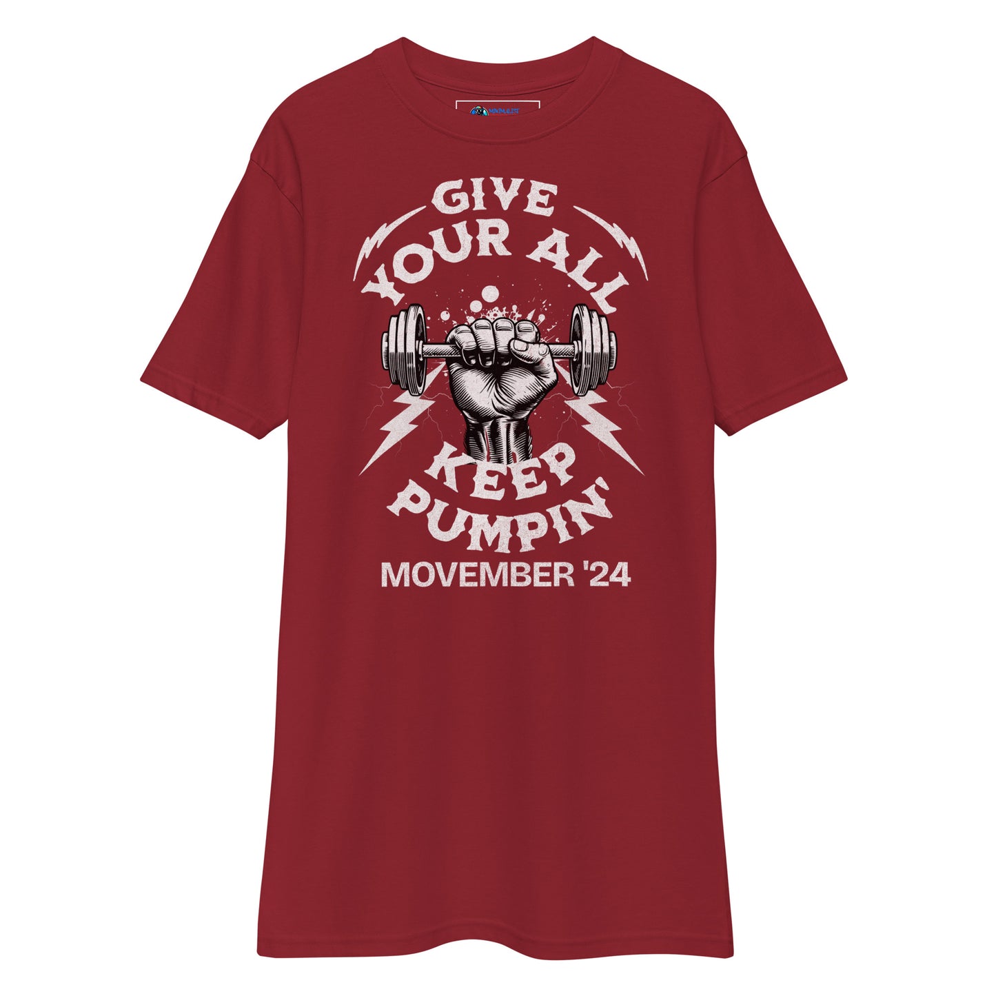 November Health Awareness Quote for Men premium heavyweight tee