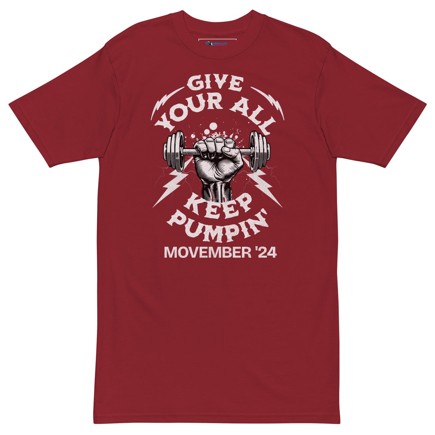 November Health Awareness Quote for Men premium heavyweight tee
