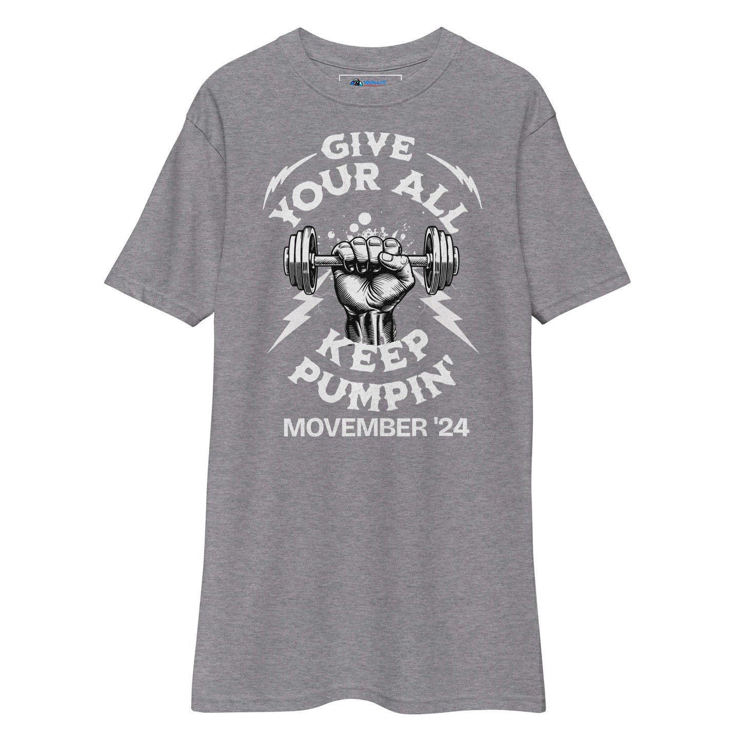 November Health Awareness Quote for Men premium heavyweight tee