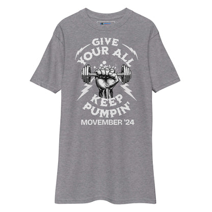 November Health Awareness Quote for Men premium heavyweight tee