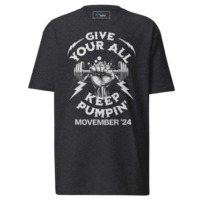 November Health Awareness Quote for Men premium heavyweight tee
