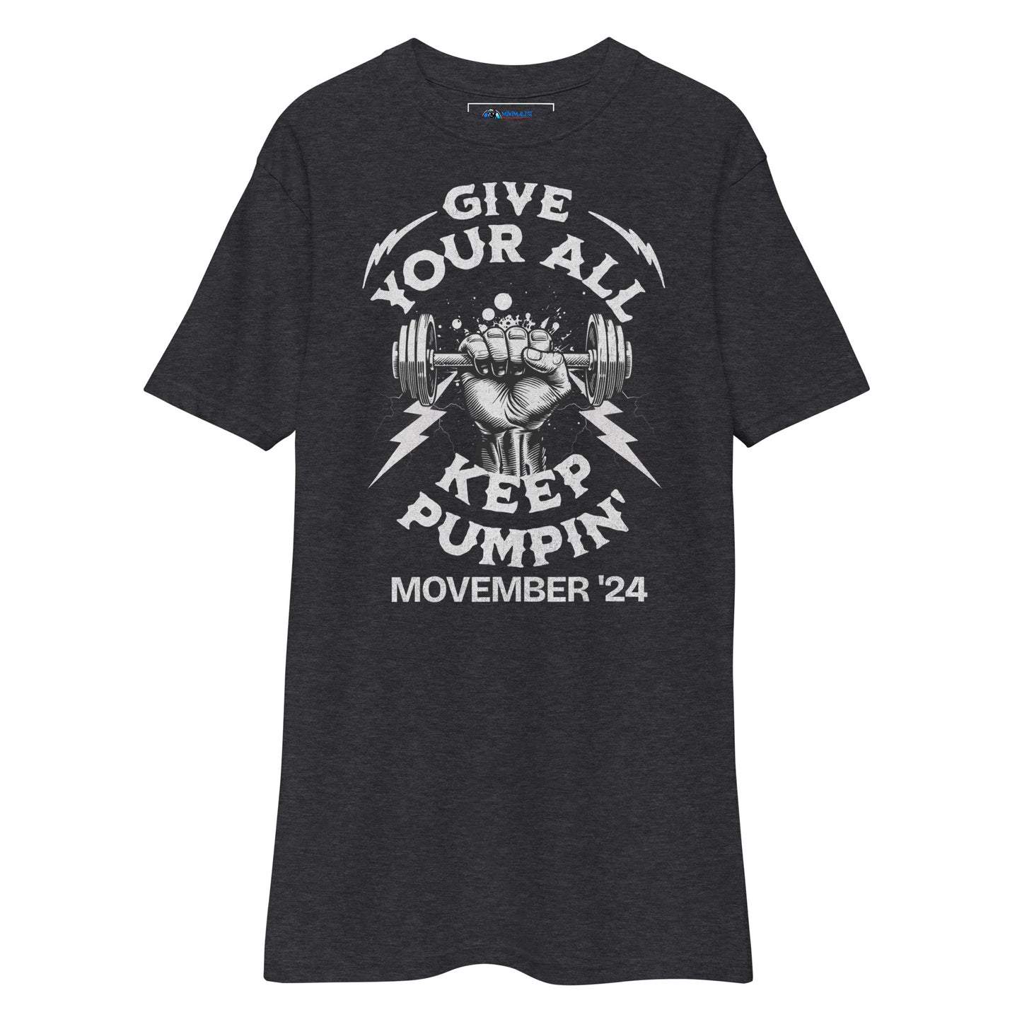 November Health Awareness Quote for Men premium heavyweight tee